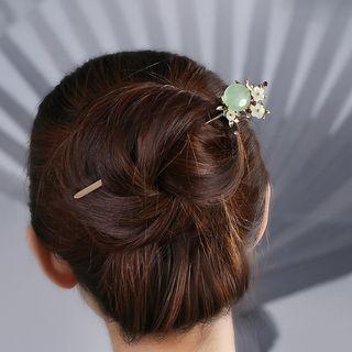 Flower Faux Crystal Hair Stick