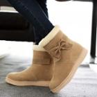 Bow Fleece-lined Snow Boots