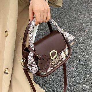 Plaid Flap Mini Crossbody Bag