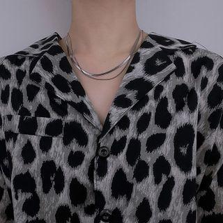 Set Of 2: Stainless Steel Necklace (various Designs)
