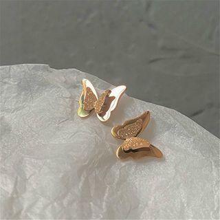 Alloy Butterfly Earring 1 Pair - Butterfly - One Size