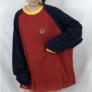 Smiley Face Oversized Sweatshirt