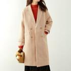 Herringbone Double-breasted Coat