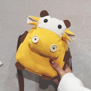 Cow Shape Canvas Crossbody Bag