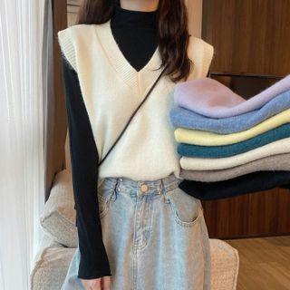 Sweater Vest / Mock-neck Top