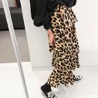 Leopard Tiered Long Skirt