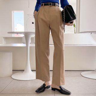 Zip-fly Loose-fit Pants