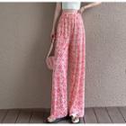 High Waist Print Wide Leg Pants (various Designs)