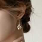 Faux Pearl Alloy Dangle Earring 1 Pair - Earrings - Champagne - One Size