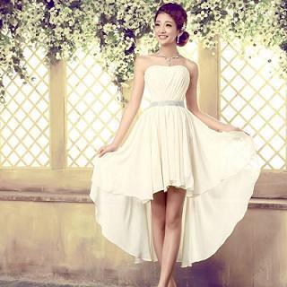 Strapless High-low Cocktail Dress