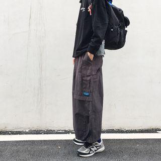 Buckle-detail Wide-leg Pants