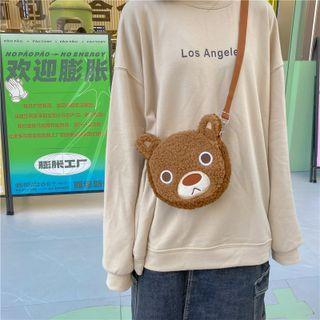 Cartoon Mini Fleece Crossbody Bag