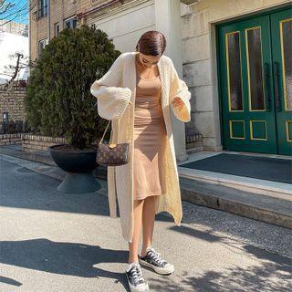 Wide-sleeve Long Robe Cardigan