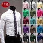 Pleated Long-sleeve Shirt
