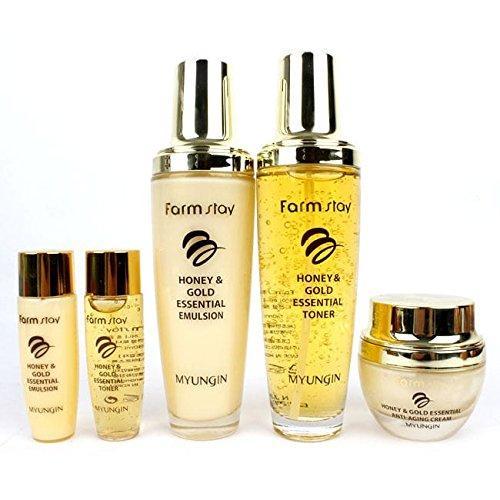 Farm Stay - Honey & Gold Essential Skin Care Set 5 Pcs