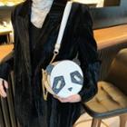 Sequined Panda Print Crossbody Bag
