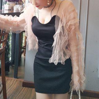 Set: Light Jacket + Strappy Sheath Dress