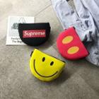 Smiley Face Print Belt Bag