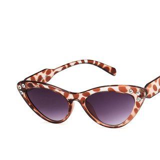 Embellished Retro Cat Eye Sunglasses