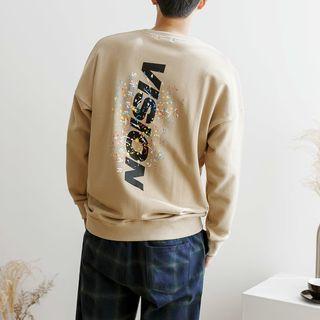 Plus Size Vision Printed Sweatshirt