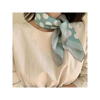 Polka-dot Lightweight Square Scarf
