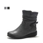 Genuine Leather Brushed Fleece Lined Boots