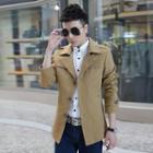 Notched Collar Trench Coat