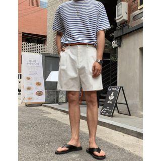 Contrast-trim Cotton Shorts