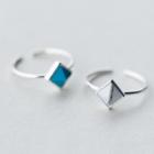 925 Sterling Silver Turquoise Open Ring