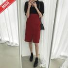 Slit-front H-line Skirt