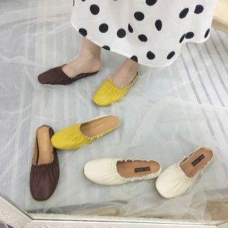 Ruched Mules