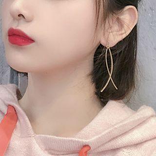 Metal Drop Earring Screw Back Clip - Clip On Earring - One Size