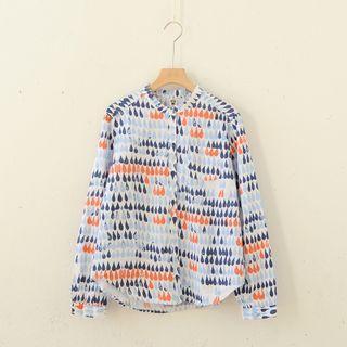 Long-sleeve Droplet Pattern Shirt