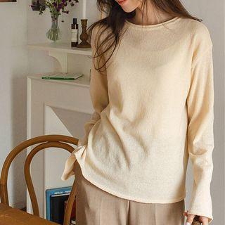 Long-sleeve Summer Knit Top