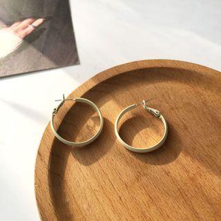 Glaze Alloy Hoop Earring