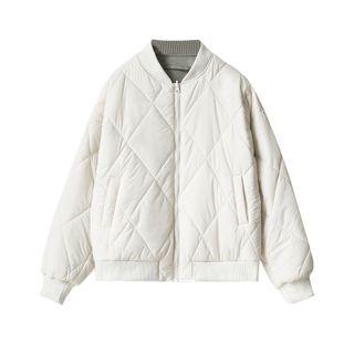 Quilted Zip Baseball Jacket