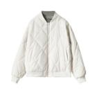 Quilted Zip Baseball Jacket