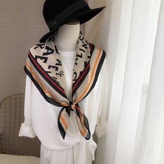 Lettering Square Scarf