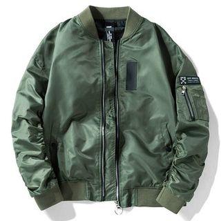 Zipped Bomber Jacket