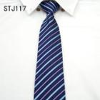 Pre-tied Striped Neck Tie (8cm) Stj117 - One Size