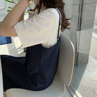 Adjustable Spaghetti-strap Slit-back Dress