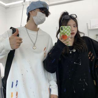 Couple Matching Round-neck Long-sleeve Sweatshirt
