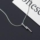 Lightning Pendant Sterling Silver Necklace Silver - One Size