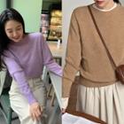 Cashmere Blend Color Sweater