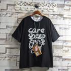 Cartoon Sheep Embroidered T-shirt
