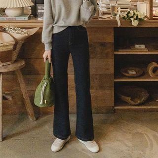 Napped Bootcut Jeans