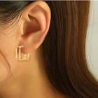Square Earring 1 Pair - Gold - One Size