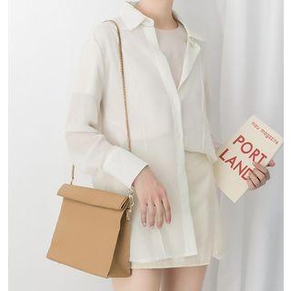 Plain Slit Shirt