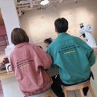 Couple Matching Letter Embroidered Denim Jacket