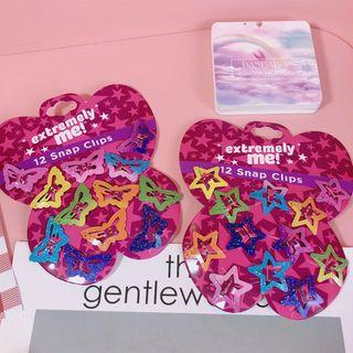 Set Of 12: Star Hair Clip